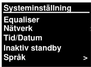 Soundmaster IR3000DAB - Menynavigering - 2