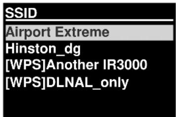 Soundmaster IR3000DAB - Välja ett nätverk - 1