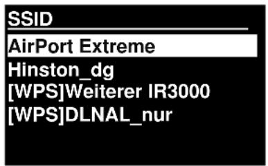 Soundmaster IR3000DAB - Ein Netzwerk auswählen - 1