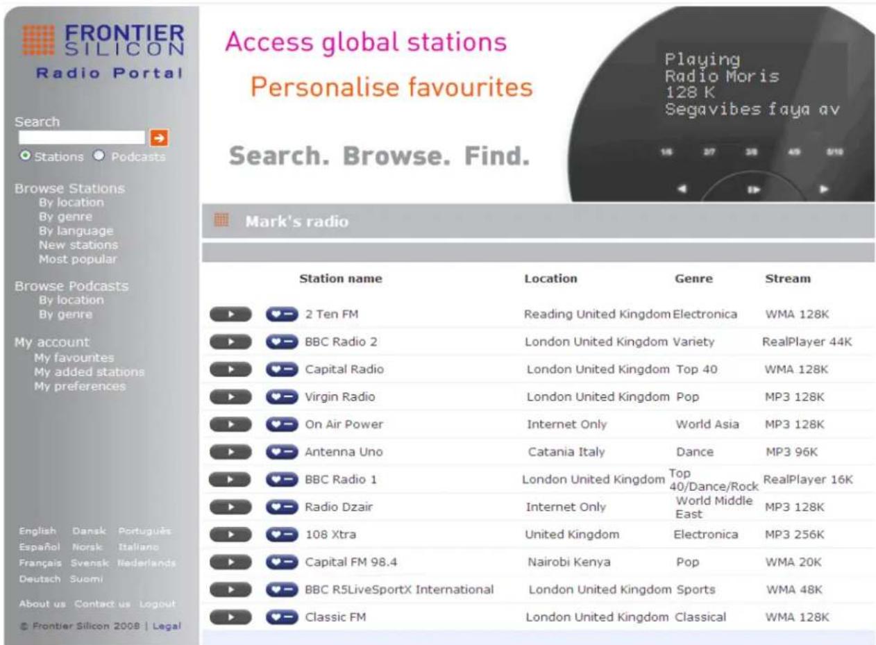 Soundmaster IR3000DAB - Internetradio portaal registratie - 1