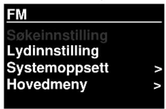 Soundmaster IR3000DAB - Menynavigering - 1