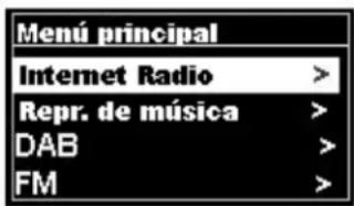 Soundmaster IR3000DAB - Menú Navegación - 3