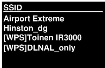 Soundmaster IR3000DAB - Verkon valinta - 1