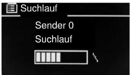 Soundmaster IR3000DAB - Suchlauf nach Sendern - 1