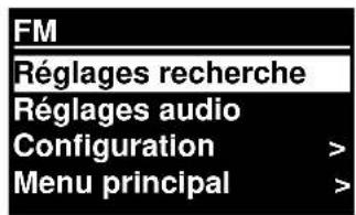 Soundmaster IR3000DAB - 3.1Navigation dans les menus - 1