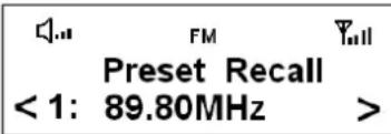 DUAL DAB 31 - Anwahlen der programmierten Stationen - 1