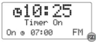 010:25 Timer On On @ 07:00 FM