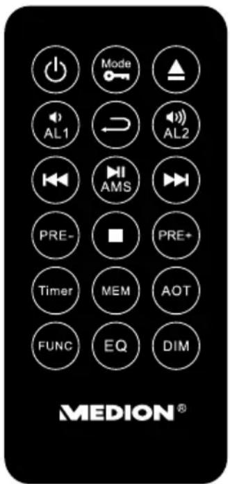 MEDION LIFE E66281 MD 84627 - Afstandsbediening - 1