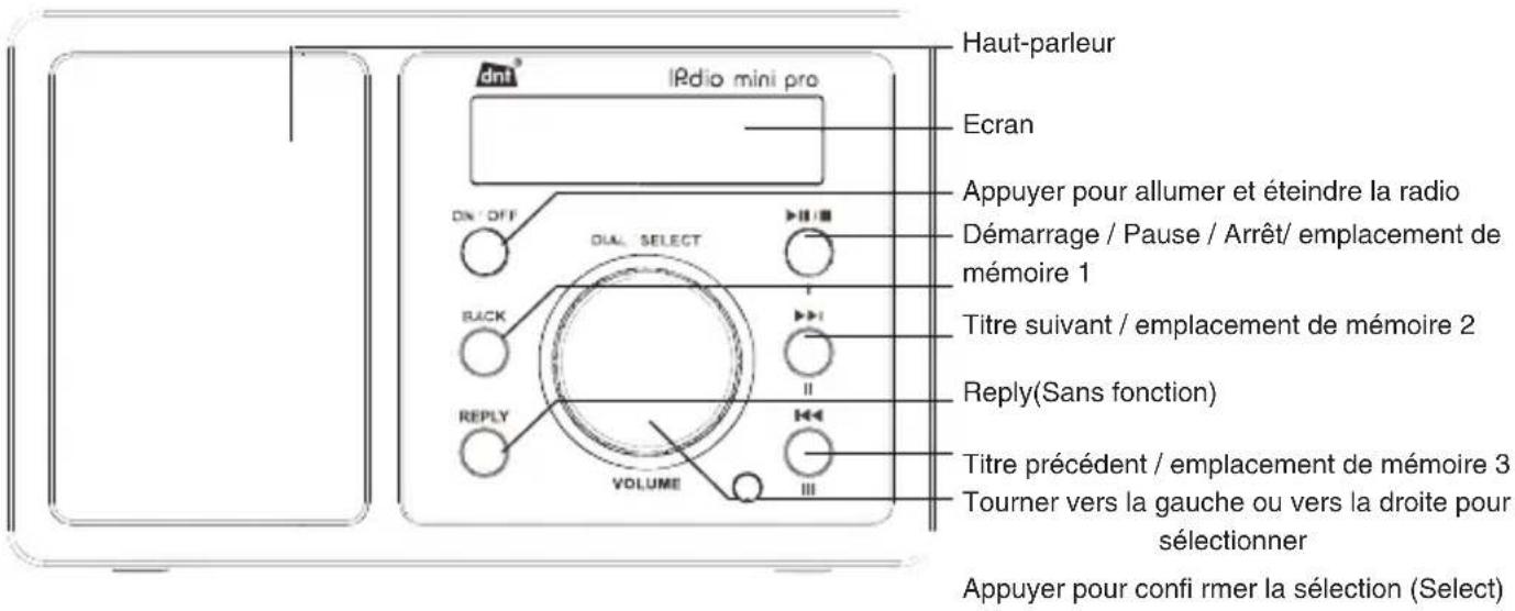 dnt IPDio mini - Vue d'ensemble de l'appareil - 1