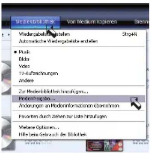 dnt IPDio mini - Den Media Player11 als UPNP-Server einrichten - 2