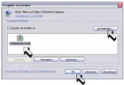 dnt IPDio mini - Den Media Player11 als UPNP-Server einrichten - 4