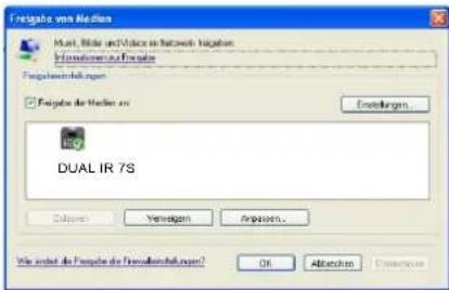 DUAL IR 7S - Utilizzo del Media Player come server UPnP - 4