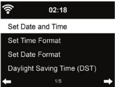 AudioSonic RD8520 - Date et heures - 1