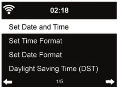 AudioSonic RD8520 - Date & Time - 1