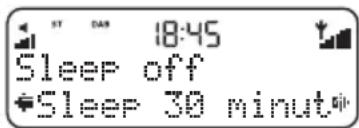 PURE One Elite series 2 - So stellen Sie einen Sleep-Timer ein: - 1