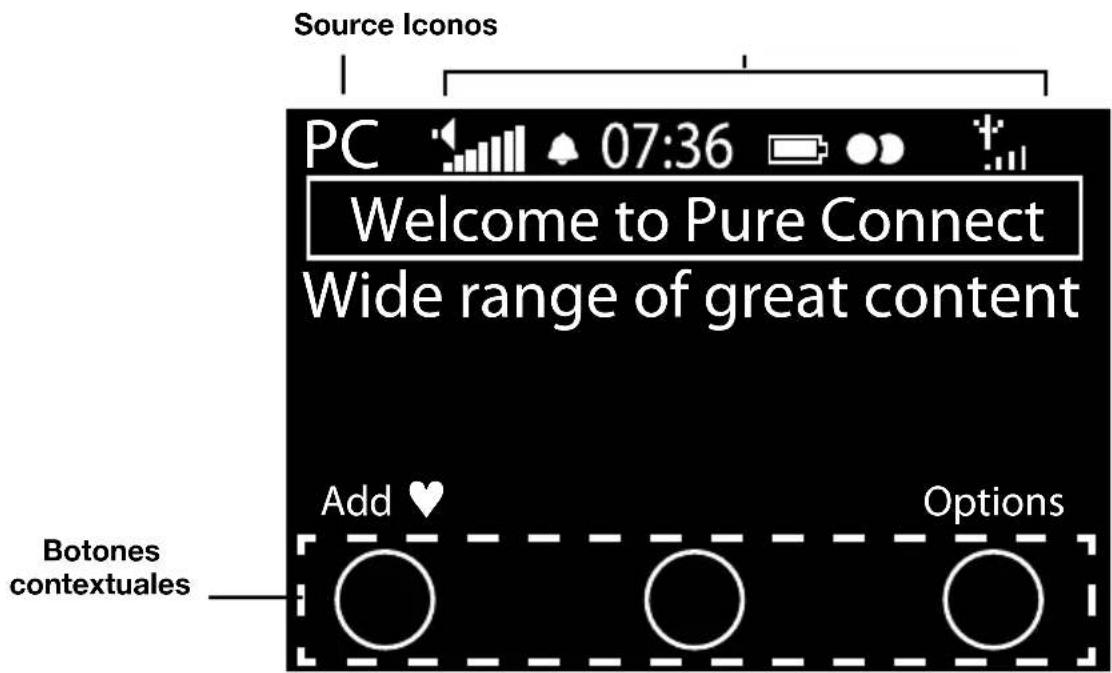 PURE Evoke F4 with Bluetooth - Iconos de la pantalla - 1