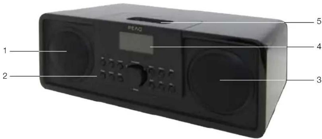 PEAQ DAB+ Radio PDR300 - Fó egység - 1