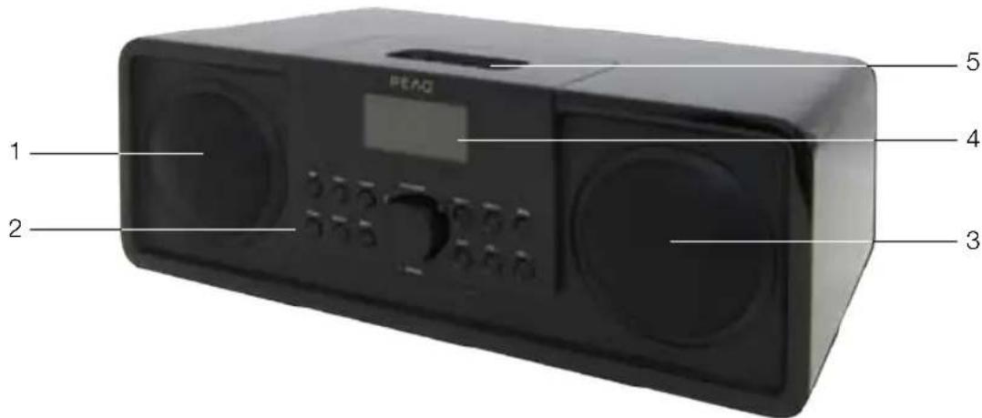 PEAQ DAB+ Radio PDR300 - Unità Principale - 1