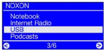 Noxon IRadio for iPod - La lecture depuis une mémoire USB - 1