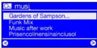 Noxon IRadio for iPod - Recherche rapide SMS dans les listes - 1