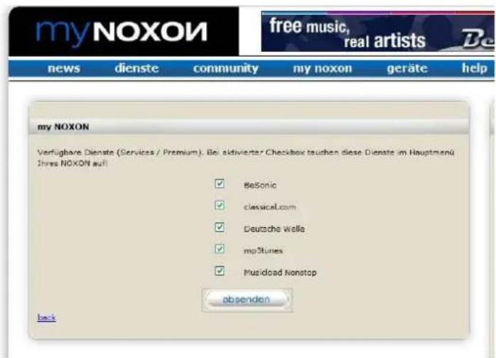 Noxon IRadio for iPod - My Services de My NOXON - 1