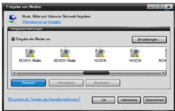 Noxon IRadio for iPod - Windows Mediaplayer 11 - 2
