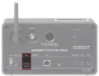 Noxon IRadio for iPod - Le raccordement USB - 1