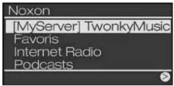 Noxon IRadio Cube - Lecture de musique du propre réseau - 7