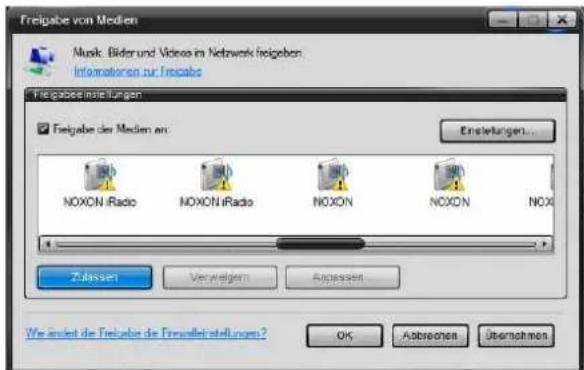 Noxon IRadio Cube - Windows Mediaplayer 11 - 2