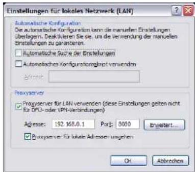 Noxon IRadio Cube - En cas d'utilisation d'un serveur proxy... - 1