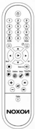Noxon IRadio Cube - - La télécommande et les touches du NOXON - 1