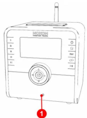 Noxon IRadio Cube - - La télécommande et les touches du NOXON - 2