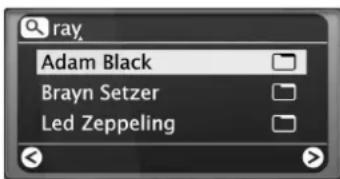 Noxon IRadio Cube - Recherche rapide SMS dans les listes - 1