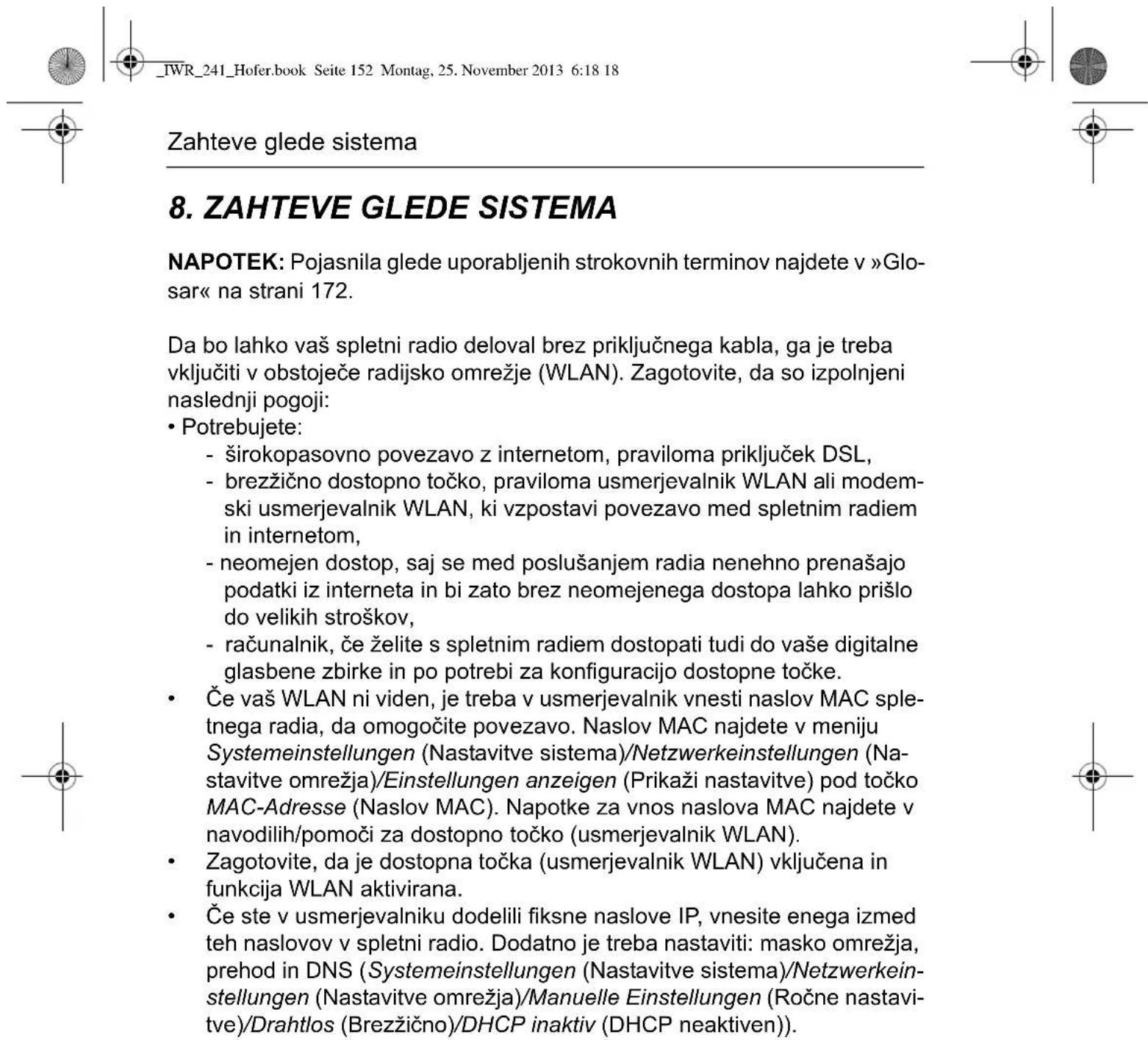 Terris IWR 241 - Priključitev slušalk - 1