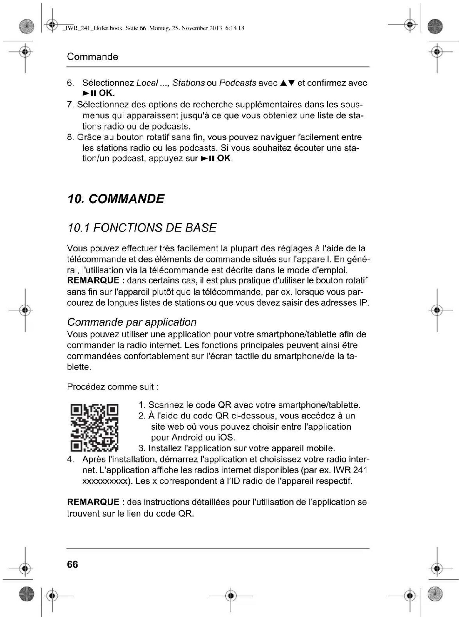 Terris IWR 241 - REMARQUES : - 1