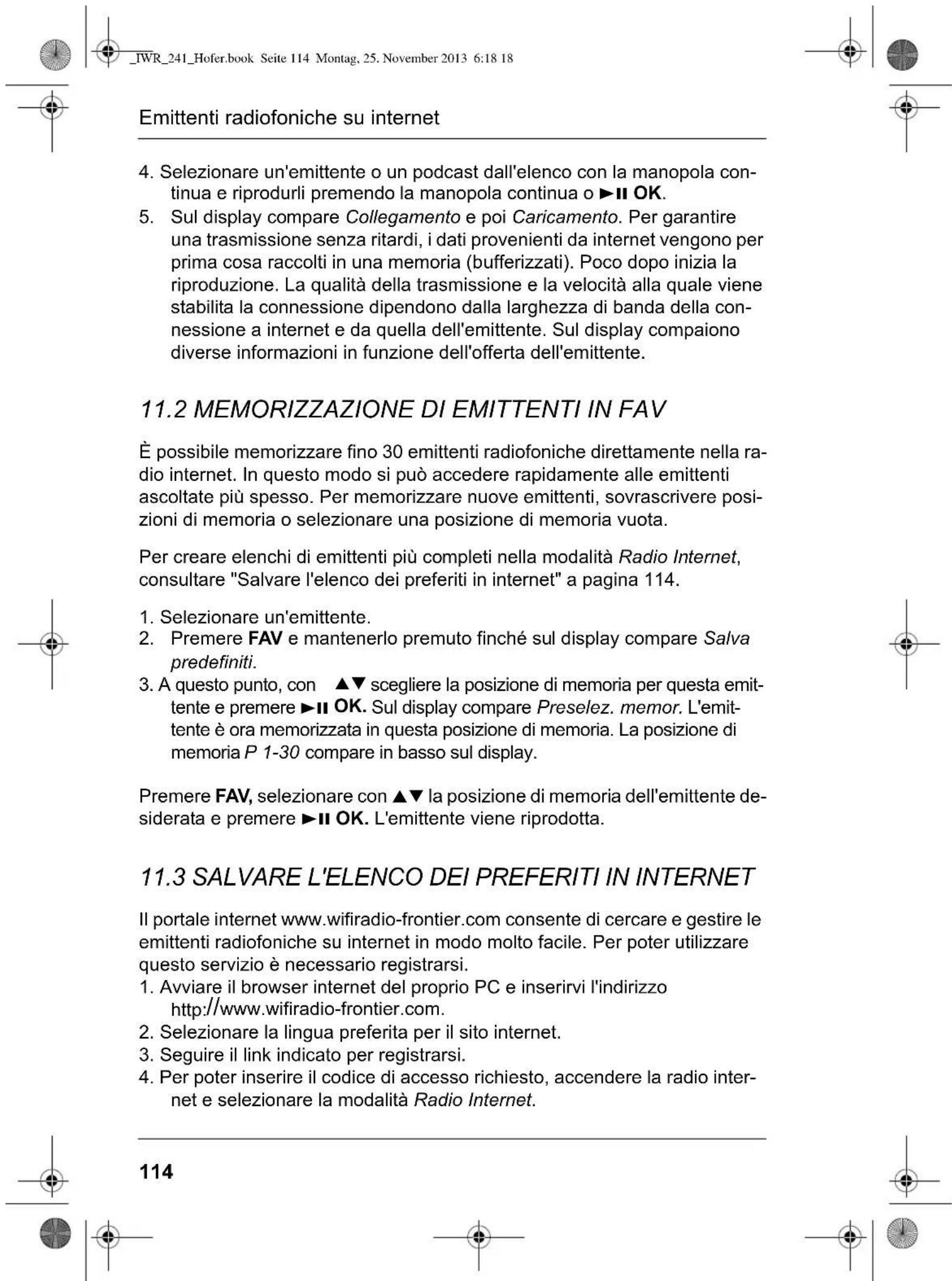 Terris IWR 241 - SCELTA DELLE EMITTENTI - 1