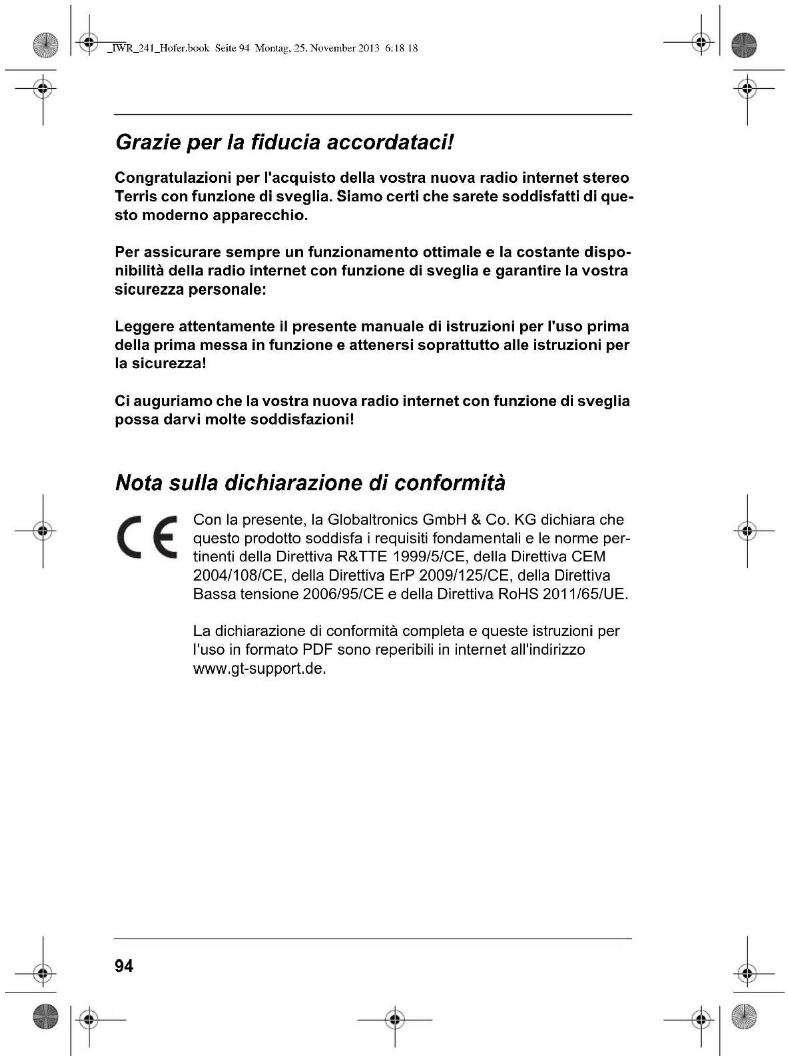 Terris IWR 241 - Radio internet stereo con funzione di sveglia - 9