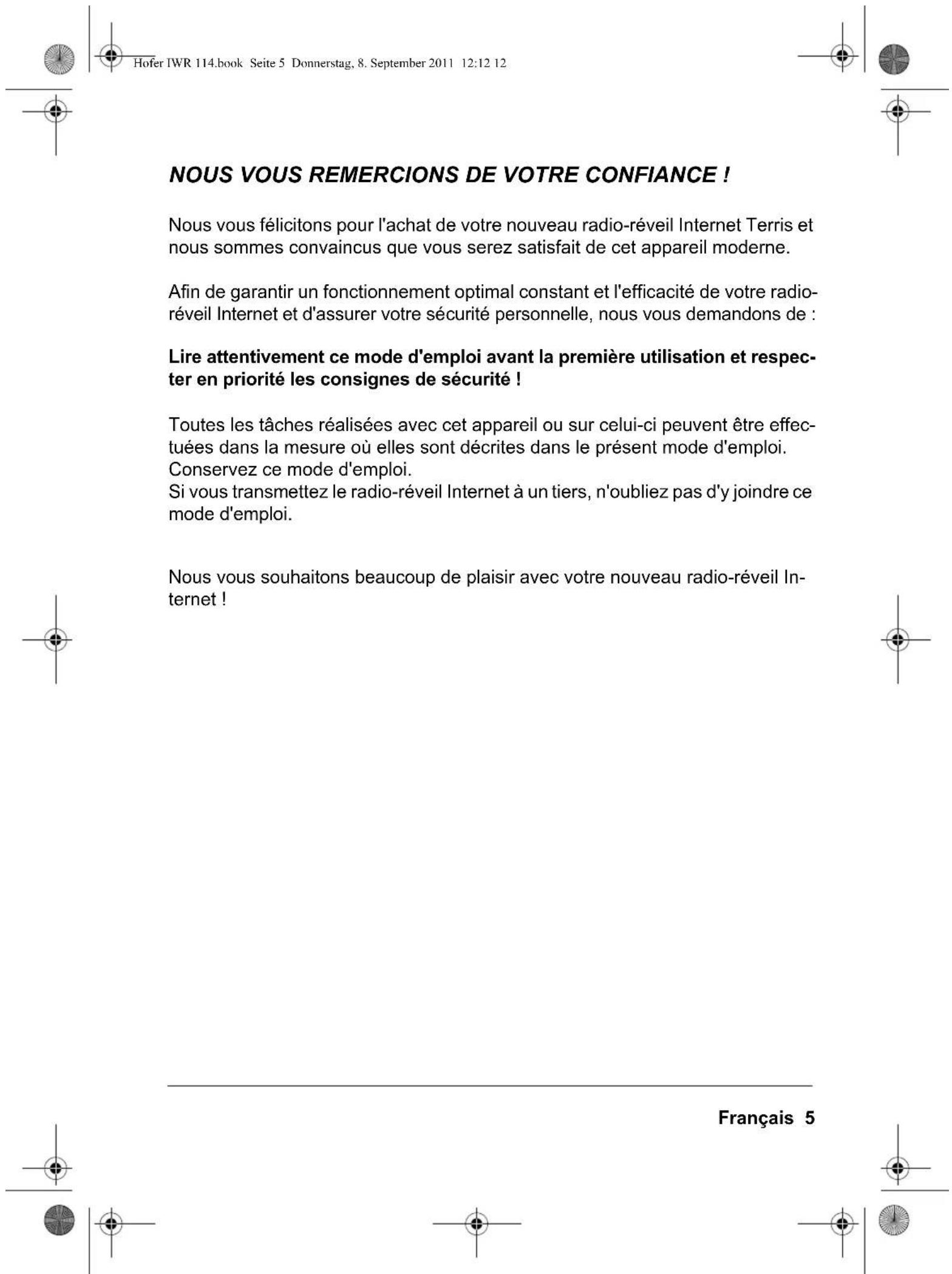 Terris IWR 114 - Français - 6