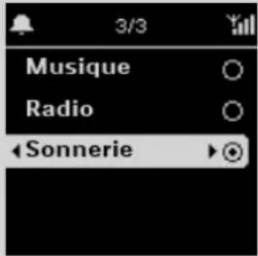 PHILIPS WAK3300 - Selectionner la source sonore de l'alarme - 1