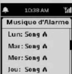 PHILIPS WAK3300 - Selectionner la source sonore de l'alarme - 4