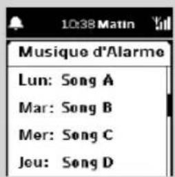 PHILIPS WAK3300 - Selectionner la source sonore de l'alarme - 5