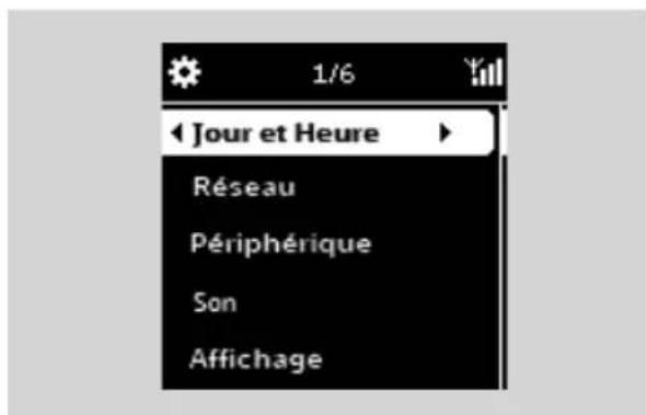 PHILIPS WAK3300 - Réglage de l'affi chage - 1