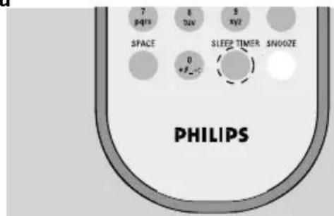 PHILIPS WAK3300 - Réglage du minuteur de veille - 1