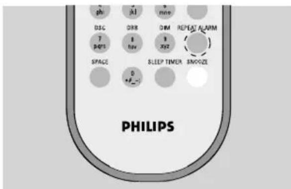 PHILIPS WAK3300 - Arrête l'alarme pendant une période déterminée - 1