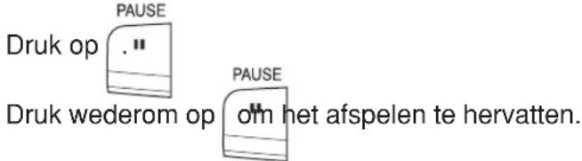 JVC RCBF10 - ■ Het afspelen tijdelijke onderbreken (pauze) - 1