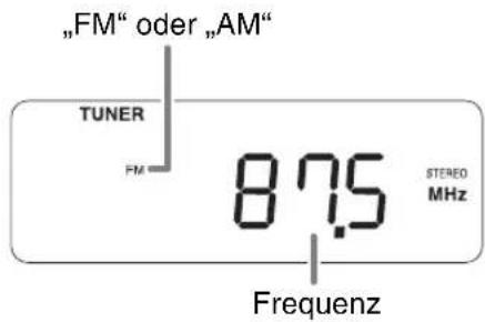 JVC RCBF10 - Drücken Sie TUNER BAND, um „FM“ (UKW) oder „AM“ (MW) zu wählen. - 3