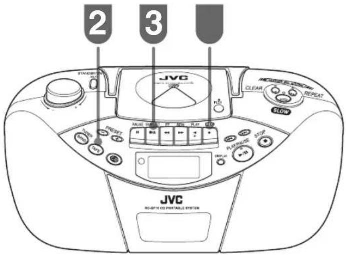 JVC RCBF10 - Aufgenommenen Ton löschen (Stumme Aufnahme) - 1