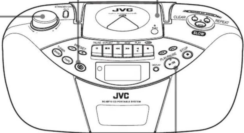 JVC RCBF10 - Insérez un CD. - 5
