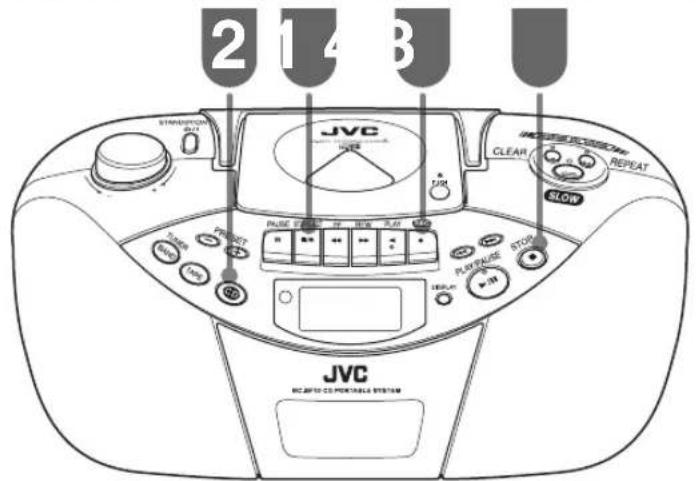 JVC RCBF10 - Tracks von einer CD aufnehmen - 1