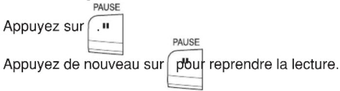 JVC RCBF10 - ■ Interrompre momentanément la lecture - 1